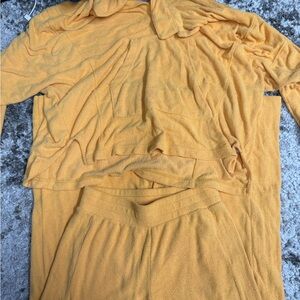 Urban Outfitters Mustard Lounge Set